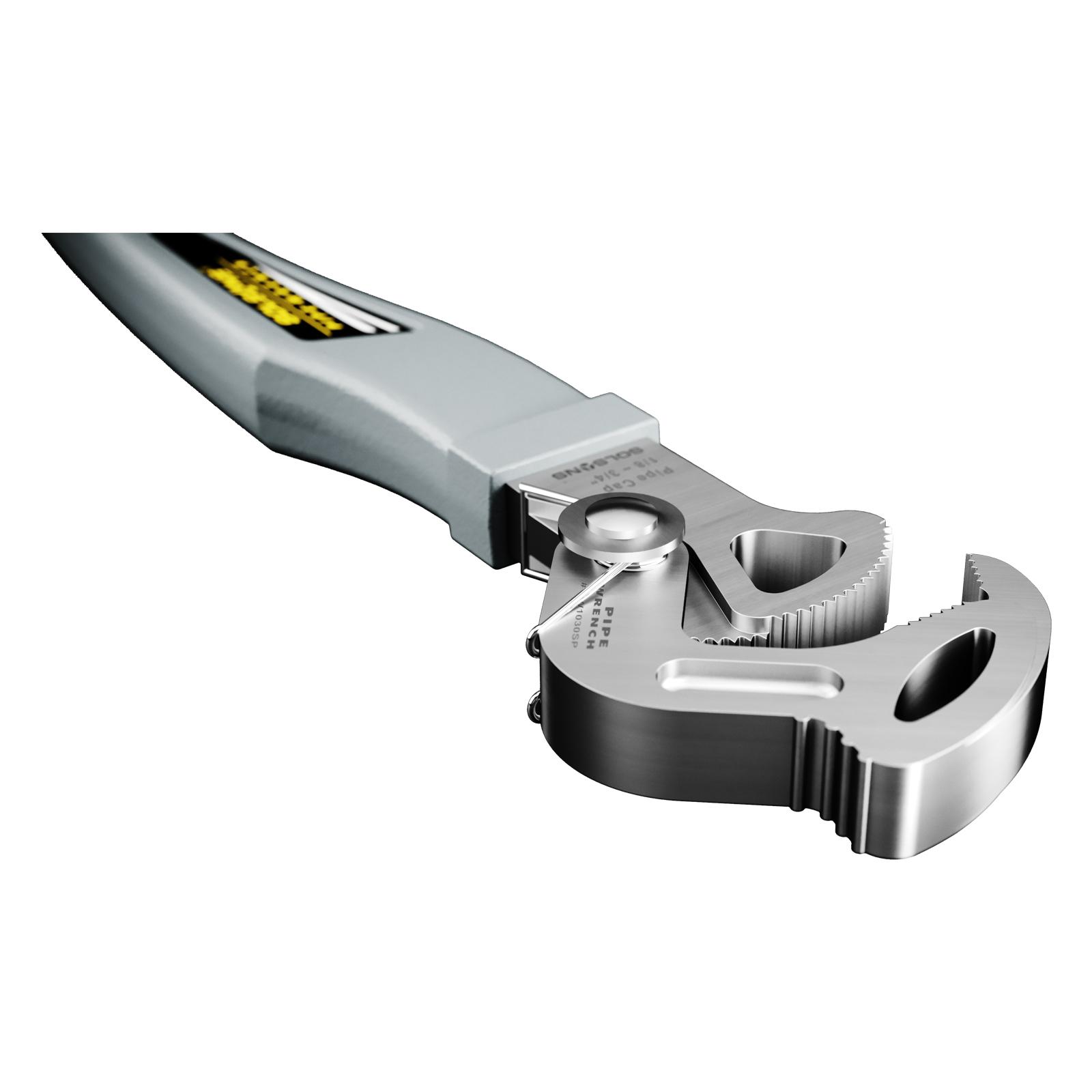 Self adjusting pipe wrench deals